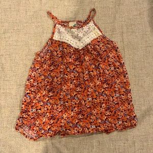 Cute Floral & Lace Dressy Shirt